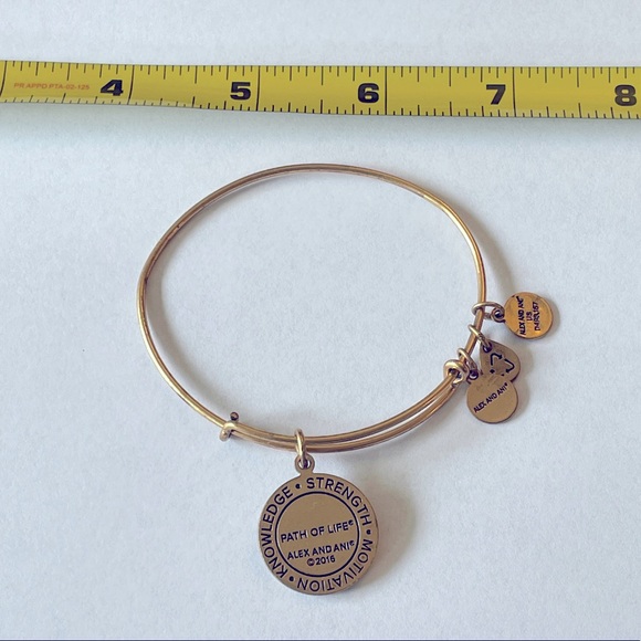 Alex & Ani Path of Life gold bangle - Picture 2 of 5